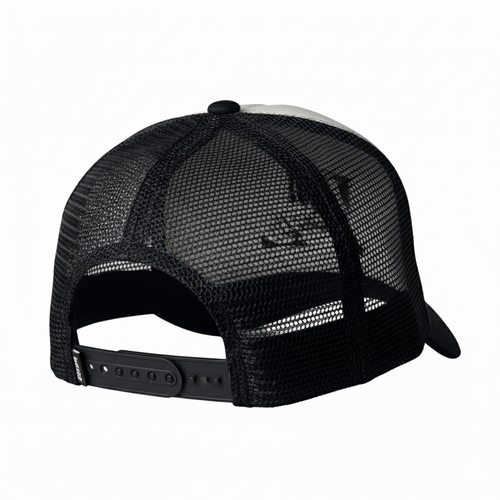 Black and White Tucker Hat